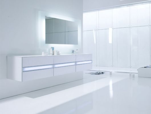 Baño minimalista blanco Baño minimalista blanco