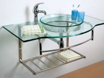 Lavabo de cristal templado
